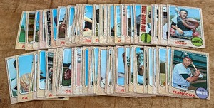 lot 61B image: 1968 Topps Baseball 100 Card Vintage Lot