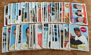 lot 62B image: 1969 Topps Baseball 100 Card Vintage Lot