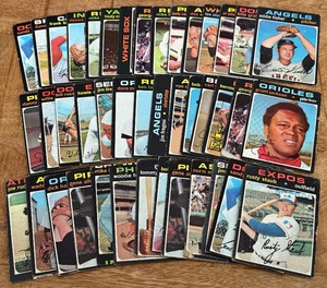 lot 65B image: 1971 Topps Baseball 42 Card Vintage Lot