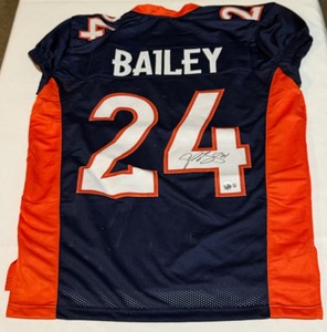 lot 20B image: Champ Bailey Signed With Beckerr COA Denver Broncos Jersey