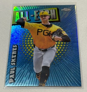 lot 43B image: Paul Skenes All-Etch Insert 2025 Topps Chrome #CAE-18 Baseball Card