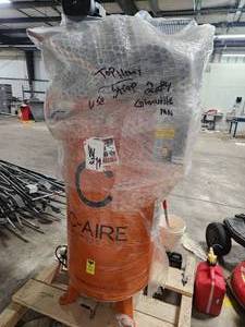C-Aire Commercial / Industrial Air Compressor A075V080-1230 (Operational, Never Installed)