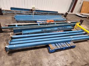 lot 63 image: CM Lodestar Model F 3-Phase 12-Ton Hoist with Frame (everything included)