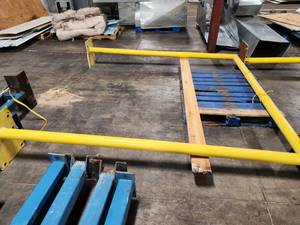 lot 66 image: Metal Fork Lift Door Barrier