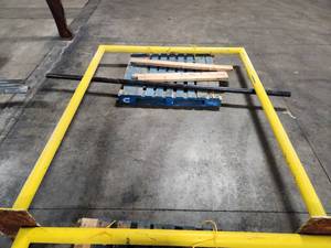 lot 68 image: Metal Fork Lift Door Barrier