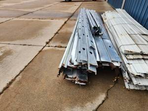 lot 82 image: Lot of (1 Pallet) Steel 2x4s and 2x6s (used)
