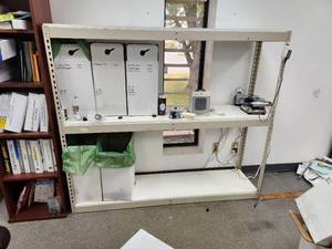 lot 116 image: Light Duty Industrial Shelving Unit 70 x 17 x 60