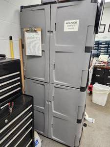 lot 110 image: Lot of (2) Plastic Storage Units 3 x 18 x 6