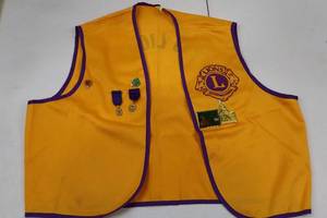 lot 7 image: Lions Club Ontario Club Vest with Pins and Medals