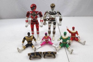 lot 40 image: Power Rangers Action Figure Lot - 6 Figures with Accessories