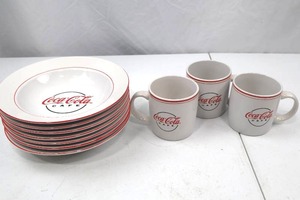 lot 59 image: Coca-Cola Cafe Dinner Plates and Mugs Set by Gibson