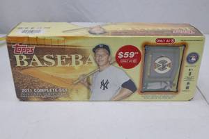 lot 98 image: 2011 Topps Baseball Complete Set with Mickey Mantle Medallion