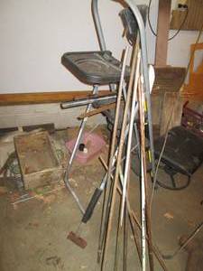 lot 347 image: Folding painters step stool, misc l...