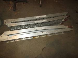 lot 350 image: Pair of Metal folding ramps...