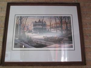 lot 10 image: Homeward Bound framed, double mat...