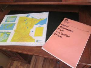 lot 131 image: Vintage Upper Mississippi River nav...