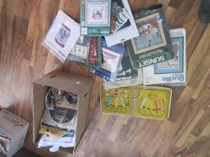 lot 150 image: Huge lot of needle point patterns, ...