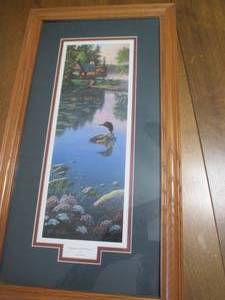lot 153 image: Beyond Still Waters framed print ...