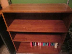 lot 168 image: Bookshelf plus assorted books and n...