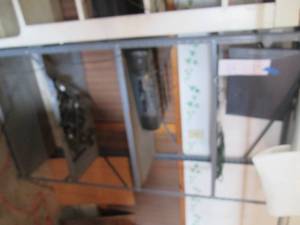 lot 400 image: Metal storage shelf approx 36x15x72...