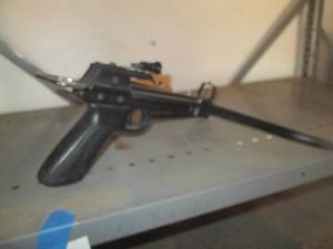 lot 409 image: Hard plastic and metal hand held cr...