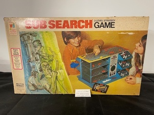lot 72 image: 1973 Milton Bradley Sub Search 3-Level Strategy Game - Vintage