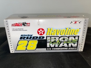 lot 88 image: 2002 Ricky Rudd #28 Havoline Ironman 124 Scale Stock Car Collectible