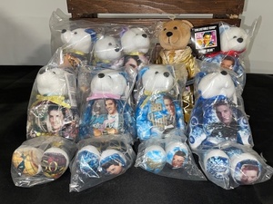 lot 96 image: Elvis Presley Collectible Plush Bear Set Including Stamp Bear