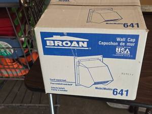lot 467 image: Broan Wall Cap (in original packaging)