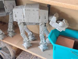 lot 491 image: 21 Star Wars Atat Figurine