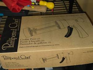 lot 535 image: The Pampered Chef Cookie Press (in original packaging)