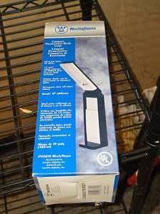 lot 560 image: Westinghouse Compact Fluorescent Desk Lamp (in original packaging)