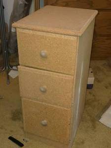 lot 665 image: Set of Drawers  Pressed Board