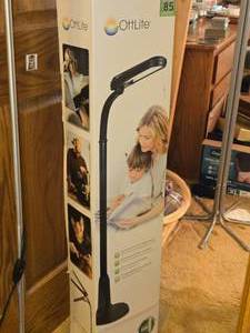 lot 690 image: OttLite 24W Floor Lamp (in original packaging)
