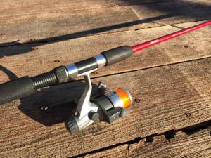 lot 119 image: OKUMA Steeler Fishing Rod with Quantum SS3 Spinning Reel