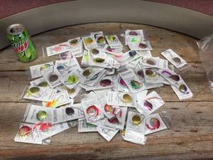 lot 133 image: Large Group TOM DAHL Custom Fishing Lures