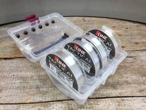 lot 134 image: 4 Partial Spools P-Line Tactical Flourocarbon with Plano Case