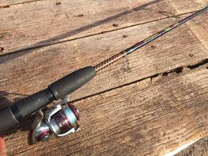 lot 152 image: SHAKESPEARE Ugly Stik Rod with PFLUEGER President XT Reel