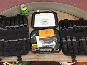 lot 182 image: (2) Glock Case - Ammo Clip Carry Cases - With 9mm Magazines  Some Ammo