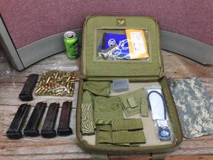 lot 183 image: FNH FNP-45 Case - 5 Magazines - Ammo