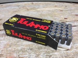 lot 189 image: Box TUL Ammo 9mm Luger