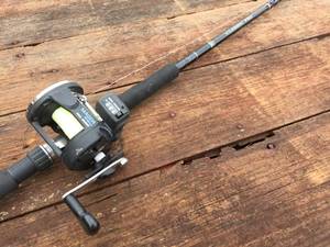 lot 205 image: OKUMA Classic Pro Fishing Rod with OKUMA MAGDA Pro Ma 30DX Reel