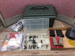 lot 228 image: Misc Firearm - Parts - Cleaning - Holster - Ammo Can