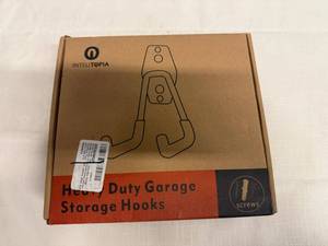 lot 21 image: Heavy Duty Garage Storage Hooks-Set of pkg of 10