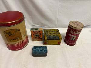 lot 45 image: Vintage Metal Containers