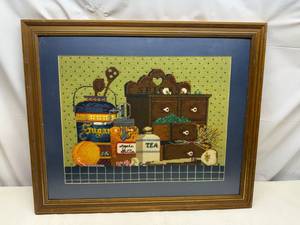 lot 47 image: Counted Cross Stitch Picture