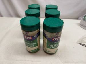 lot 60 image: 6x 8oz Kraft Grated Parmesan Cheese