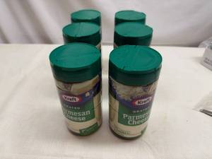 lot 61 image: 6x 8oz Kraft Grated Parmesan Cheese