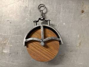 lot 74 image: Wooden Pulley