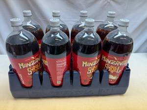 lot 82 image: 8x 2liter Manzanita Sol Apple Soda